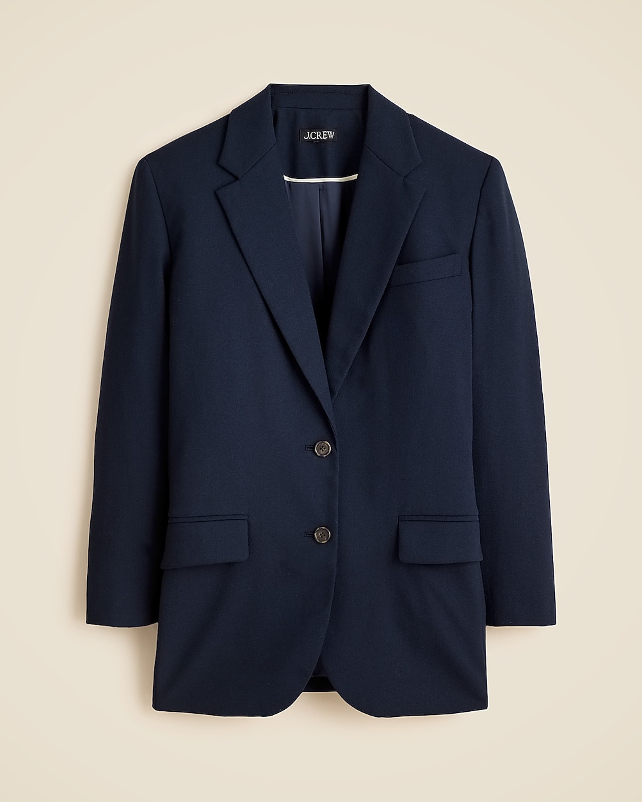 Nwt J Crew Gamine Blazer In Italian Studio Wool Blend Navy Blue Xs